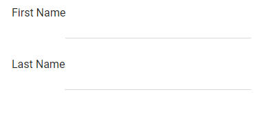 A simple JSON form rendered in the UX.